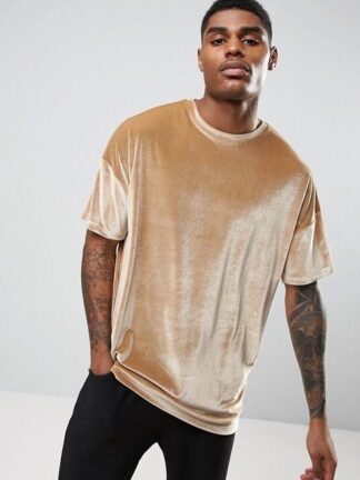 Camiseta Over zise en Terciopelo Grueso