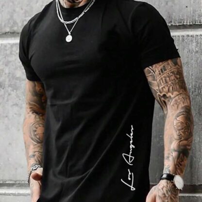 Camiseta cuello redondo en algodón Grueso y Lycrado